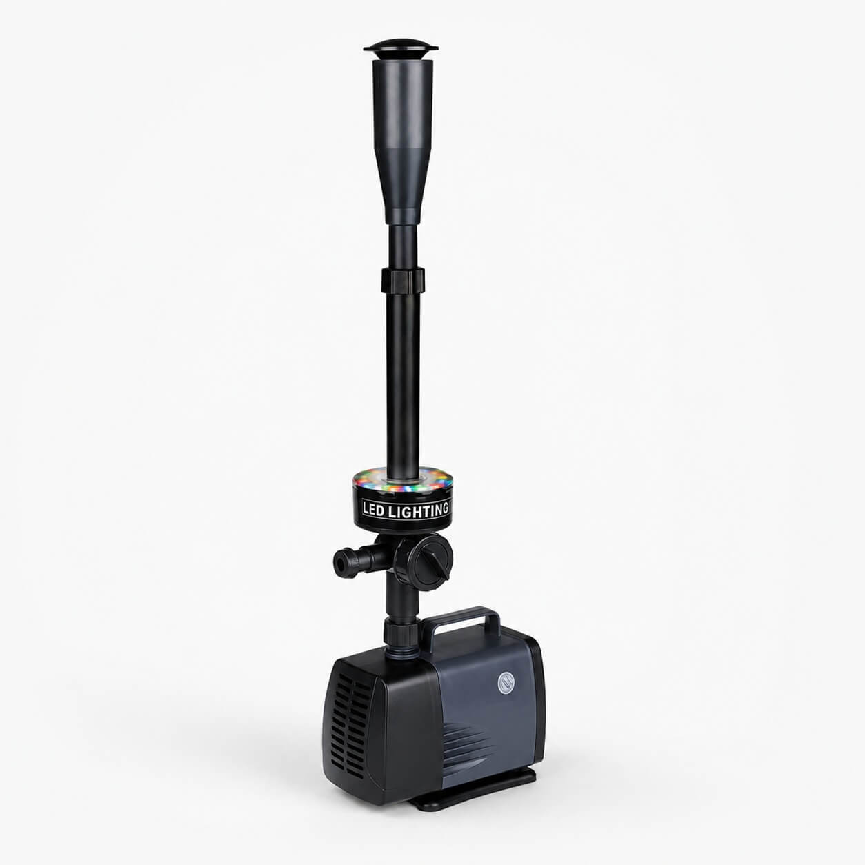 Fantana arteziana cu leduri 2000 l/h 13 Fantana arteziana cu leduri 2000 l/h pe fundal alb pentru magazin online