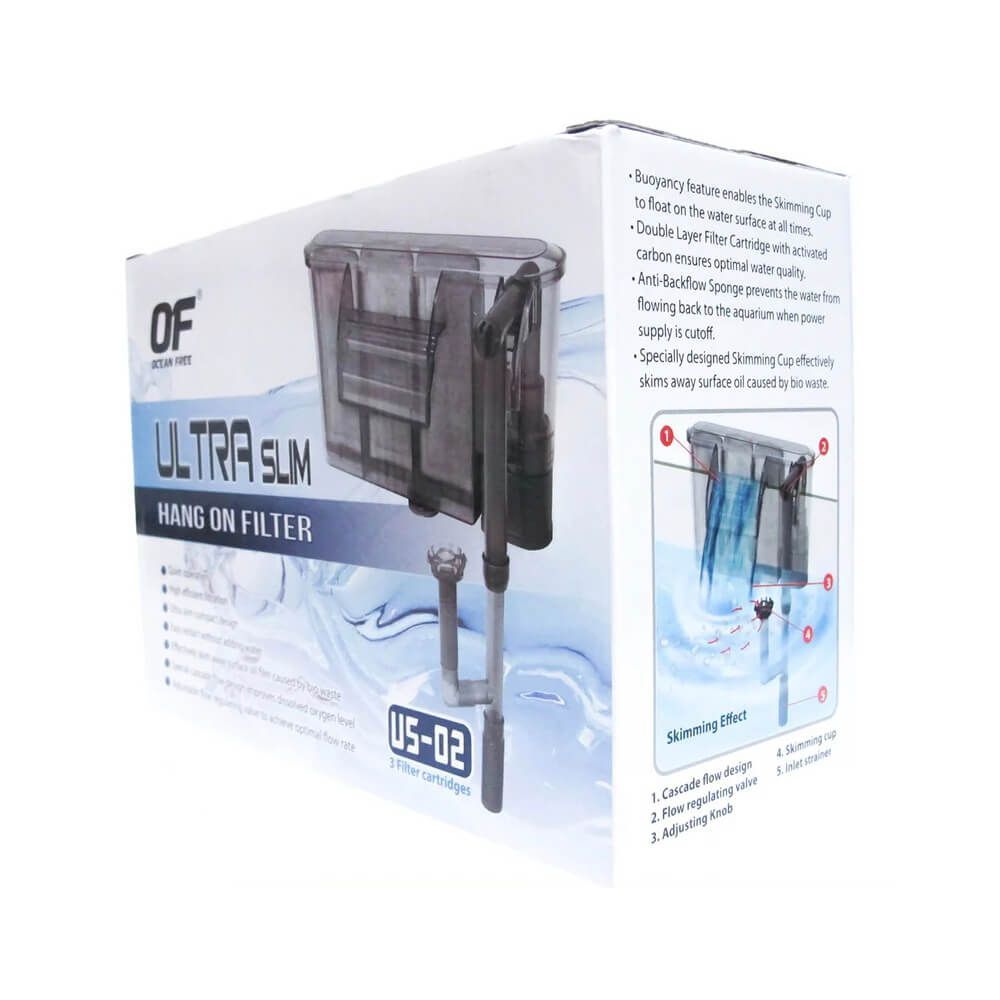 Filtru pentru acvariu cascada cu skimmer, max 70L 5 Maximizeaza claritatea apei cu acest filtru acvariu silentios, robust si usor de instalat. Skimmerul integrat asigura o colectare optima a reziduurilor.