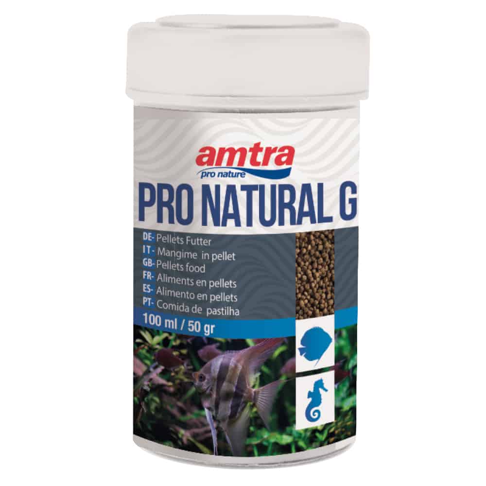 Mancare granule pesti acvariu Amtra 100 ml Gran 3 Hrana pesti acvariu Amtra 100 ml Gran - hrana granulata de top pentru pesti tropicali. Formula 100% naturala, ideala pentru un mediu sanatos si vibrant.