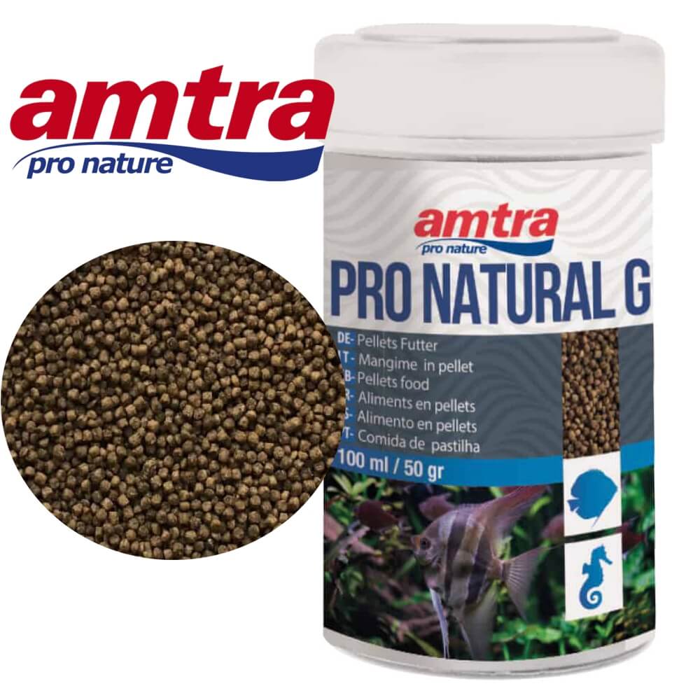 Mancare granule pesti acvariu Amtra 100 ml Gran 1 Mancare granule pesti Amtra 100 ml Gran - granule moi si nutritive, hrana ideala pentru pesti tropicali. Descopera hrana pestilor exotici, naturala si eficienta!
