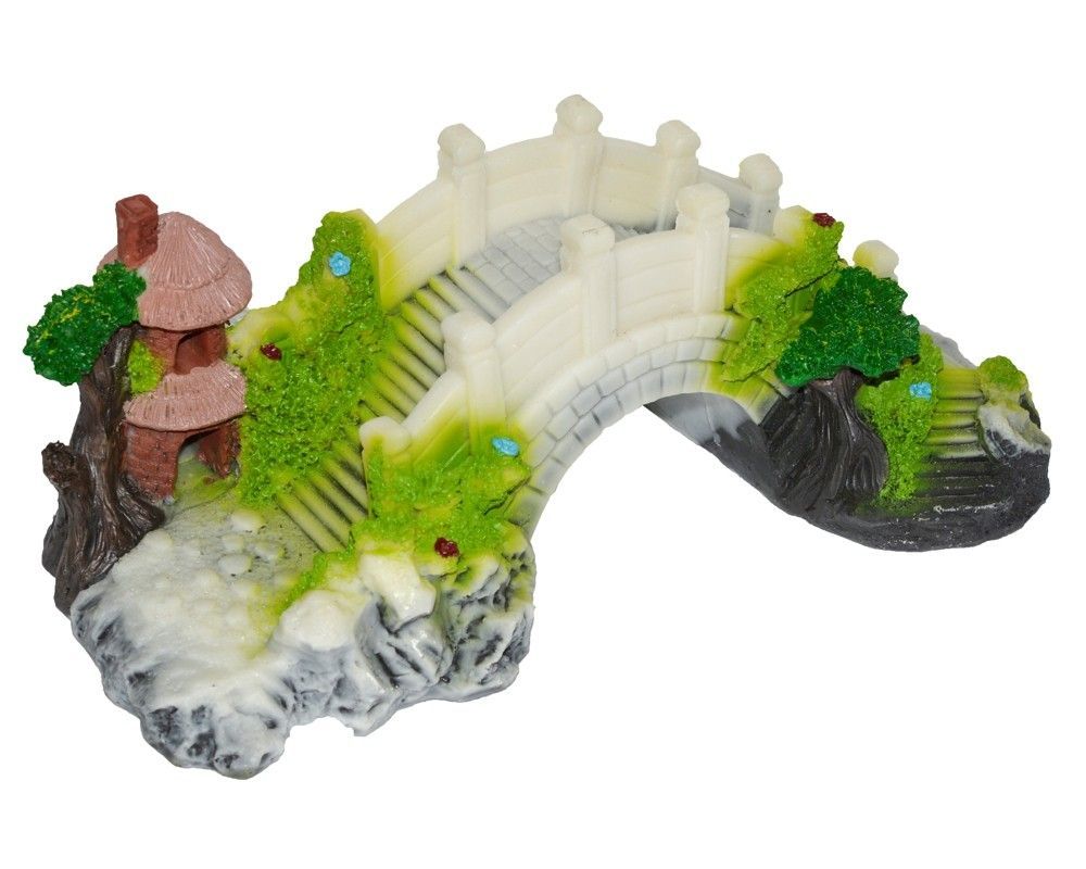 Decor pod acvariu XL alb cu verde 29X15X11cm 5 Decor pod acvariu XL alb, decor acvariu, pod acvariu, decor acvariu 3d, decor acvariu artificial, realizat din materiale sigure, adauga un aspect natural si creeaza un habitat confortabil pentru vietuitoarele acvatice.