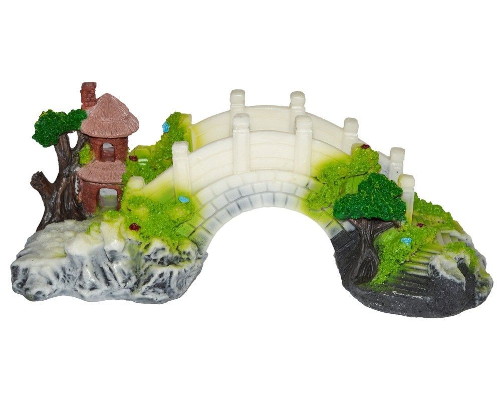 Decor pod acvariu XL alb cu verde 29X15X11cm 2 Decor pod acvariu XL alb, decor acvariu, pod acvariu, decor acvariu 3d, decor acvariu artificial, un accesoriu ideal pentru acvarii tematice, adaugand un plus de eleganta si realism in habitatul acvatic.