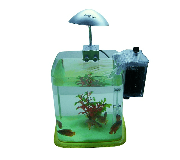 Acvariu din plastic kit complet 6 litri – ideal acvariu pesti Betta sau pesti de talie mica. Acvariu kit complet, usor de intretinut. Acvariu din plastic kit complet 6 litri este solutia ideala pentru cei care doresc sa creeze un mediu acvatic relaxant si usor de intretinut. Acest acvariu din plastic este perfect echipat pentru a gazdui pestii Betta sau alte specii de pesti mici, oferindu-le un habitat confortabil si sigur. Caracteristici: Complet echipat: Acest acvariu kit complet include un sistem de iluminare LED si un filtru cascada cu debit reglabil. Echipamentele asigura conditii optime de viata pentru pesti ce vor locui in acvariu. Dimensiuni optime: Cu 20 cm lungime, 18 cm latime si 18 cm inaltime, acest acvariu pesti mic este ideal pentru birouri, apartamente sau spatii mici. Ideal pentru Betta: Designul elegant si dimensiunile sale ofera un habitat perfect pentru pestii Betta. Potrivit si pentru pesti mici: Poti crea un acvariu comunitar cu specii compatibile de talie mica. Usor de instalat si intretinut: Acvariul din plastic este simplu de setat si mentinut, fiind ideal pentru incepatori. Cadou perfect: Acest acvariu complet echipat este o alegere excelenta pentru a fi daruit celor pasionati de acvaristica. Beneficii: Creeaza un spatiu relaxant si atractiv: Acvariul ajuta la reducerea stresului, la relaxare si la cresterea starii de bine. Solutie completa: Acest acvariu vine echipat cu sistem de filtrare, sistem de iluminare si perete despartitor pentru pesti. Iluminare LED eficienta: Consum redus de energie si lumina suficienta pentru a pune in valoare pestii si decorul acvatic. Filtrare performanta: Asigura o apa curata si sanatoasa pentru pestii tai. Design elegant: Acvariul se potriveste in orice decor, adaugand un plus de stil si eleganta. Cui se adreseaza: Incepatori in acvaristica: O solutie simpla si accesibila pentru cei care doresc sa inceapa acest hobby. Proprietari de apartamente si spatii mici: Un acvariu compact care se integreaza perfect in orice decor. Pasionati de pesti Betta: Un acvariu pesti betta special conceput pentru a le oferi un habitat ideal. Cei care doresc sa daruiasca un cadou original: Acvariul complet echipat este o alegere excelenta pentru a-l darui celor pasionati de natura. Acvariu din plastic kit complet 6 litri este un mic univers acvatic gata sa aduca viata si culoare in spatiul tau. Cu un design modern si functionalitate optima, acest acvariu este alegerea perfecta pentru orice pasionat de acvaristica.