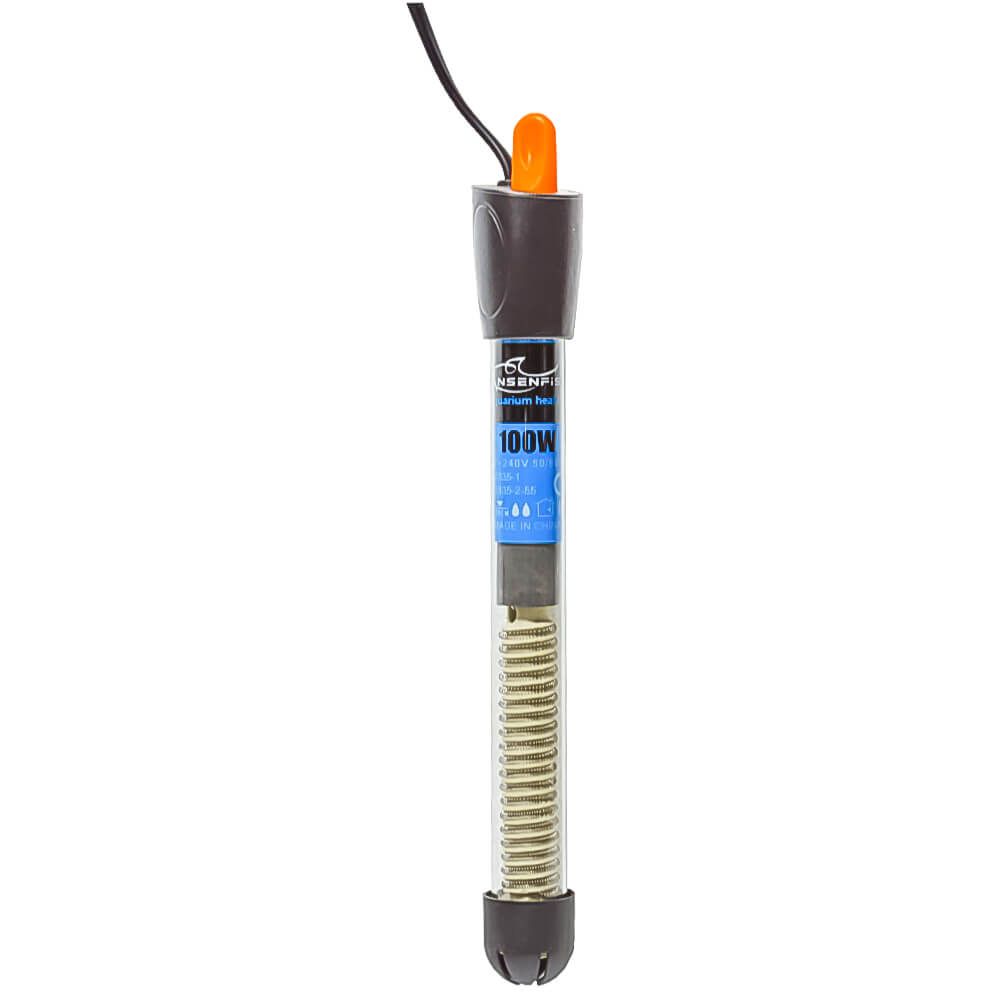 Incalzitor acvariu cu termostat 100W Senfish 2 Incalzitor acvariu cu termostat 100W Senfish submersibil. Incalzitor 100W pentru acvarii cu sticla termorezistenta special conceputa pentru a rezista utilizarii indelungate. Contine un senzor bimetal ce controleaza oprirea automata a incalzitorului atunci cand se atinge in acvariu temperatura setata. Incalzitor acvariu de buna calitate si la un pret decent, usor de pus in functiune si de intretinut, complet submersibil. Incalzitor acvariu cu termostat 100W cu sistem de prindere cu ventuze pe geamul acvariului. Randament maxim si consum redus de energie electrica. Pentru acvarii cu un volum de apa cuprins in intervalul 100 – 200 litri conform recomandarii producatorului. Incalzitor acvariu cu termostat 100W Incalzitorul acvariu cu termostat 100W Senfish submersibil este alegerea perfecta pentru a asigura o temperatura optima si constanta in acvariul tau. Conceput pentru acvarii de 100-200 litri, acest incalzitor 100W pentru acvarii este fabricat din sticla termorezistenta, garantand durabilitate si performanta pe termen lung. Caracteristici: Senzor bimetal integrat: Incalzitor acvariu cu control automat al opririi cand se atinge temperatura setata. Complet submersibil: Permite o utilizare sigura si eficienta. Sistem de prindere cu ventuze: Facilitare montarea pe geamul acvariului. Reglaj temperatura: Interval de la 12°C pana la 34°C, adaptabil la nevoile acvariului tau. Incalzitor acvariu cu termostat 100W – Dimensiuni si specificatii: Lungime totala: 25 cm Lungime pana la butonul de reglaj: 22 cm Diametru: 2,2 cm Lungimea cablului de alimentare: 90 cm Acest incalzitor acvariu asigura un consum redus de energie si un randament maxim, fiind usor de pus in functiune si de intretinut. Potrivit atat pentru acvarii cu apa dulce, cat si pentru cele marine, ofera un raport calitate-pret excelent. Avantaje: Eficienta energetica: Consumul redus de energie electrica. Durabilitate: Fabricat din materiale rezistente la temperaturi ridicate si socuri termice. Usor de utilizat: Reglarea temperaturii se face simplu si rapid. Cu acest incalzitor acvariu cu termostat 100W Senfish, poti fi sigur ca vei oferi pestilor tai un mediu confortabil si stabil, indiferent de conditiile externe. Acesta este partenerul ideal pentru orice pasionat de acvaristica, asigurand climatizarea perfecta a acvariului tau. Recomandari de utilizare si siguranta: acest incalzitor acvariu trebuie plasat in acvariu, acoperit complet cu apa si plasat intr-un loc cu puternica circulatie a apei pentru rezultate optime ale procesului de incalzire a apei. Daca miscarea apei este insuficienta, termostatul nu va functiona cu precizie si astfel nu va fi obtinuta temperatura dorita in acvariu. Incalzitor 100W pentru acvarii ce poate fi alimentat numai de la o priza electrica de o tensiune nominala AC 220 50/60 Hz in conformitate cu informatiile de pe ambalajul acestuia. Nu bagati incalzitorul in priza cand este scos din apa! Dupa instalarea acvariului, asteptati cateva minute pentru a permite termostatului sa se adapteze la temperatura apei, apoi conectati la priza. Nivelul apei trebuie mentinut peste partea superioara a incalzitorului conform imaginilor de pe cutia acestuia. Pentru a preveni spargerea incalzitorului cauzata de socul termic, incalzitorul trebuie scos din priza cu cel putin 15 minute inainte de a-l scoate din apa sau de a schimba apa in acvariu. Cablul de alimentare al incalzitorului nu poate fi reparat sau inlocuit. Daca cablul este deteriorat, incalzitorul trebuie aruncat. Incalzitorul se poate scufunda cat permite lungimea cablului electric. Evitati sa murdariti, prafuiti sau sa udati priza electrica. O metoda eficienta este de a face o bucla de picurare: lasati cablul sa atarne sub nivelul prizei, astfel incat stropii de apa sa nu ajunga in priza. AVERTISMENT: incalzitor 100W pentru acvarii ce poate fi utilizat numai in interior. Incalzitorul nu este destinat pentru a fi folosit in baie. Datorita riscului de spargere accidentala, incalzitoarele si alte dispozitive electrice din acvariu trebuie intotdeauna deconectate de la priza inainte de initierea oricaror manevre ce implica contactul cu apa. Este recomandat ca incalzitorul si alte dispozitive electrice sa fie conectate la o priza cu impamantare.