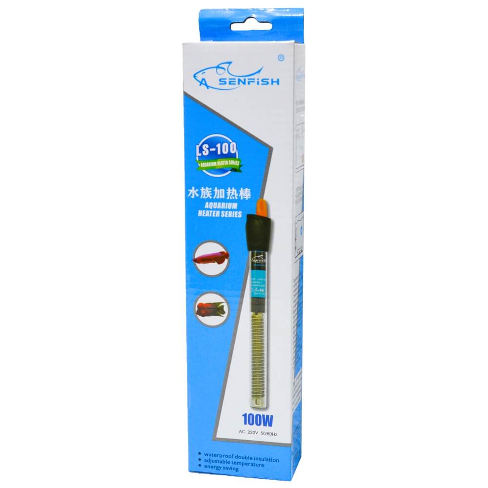 Incalzitor acvariu cu termostat 100W Senfish 5 Incalzitor acvariu cu termostat 100W Senfish submersibil. Incalzitor 100W pentru acvarii cu sticla termorezistenta special conceputa pentru a rezista utilizarii indelungate. Contine un senzor bimetal ce controleaza oprirea automata a incalzitorului atunci cand se atinge in acvariu temperatura setata. Incalzitor acvariu de buna calitate si la un pret decent, usor de pus in functiune si de intretinut, complet submersibil. Incalzitor acvariu cu termostat 100W cu sistem de prindere cu ventuze pe geamul acvariului. Randament maxim si consum redus de energie electrica. Pentru acvarii cu un volum de apa cuprins in intervalul 100 – 200 litri conform recomandarii producatorului. Incalzitor acvariu cu termostat 100W Incalzitorul acvariu cu termostat 100W Senfish submersibil este alegerea perfecta pentru a asigura o temperatura optima si constanta in acvariul tau. Conceput pentru acvarii de 100-200 litri, acest incalzitor 100W pentru acvarii este fabricat din sticla termorezistenta, garantand durabilitate si performanta pe termen lung. Caracteristici: Senzor bimetal integrat: Incalzitor acvariu cu control automat al opririi cand se atinge temperatura setata. Complet submersibil: Permite o utilizare sigura si eficienta. Sistem de prindere cu ventuze: Facilitare montarea pe geamul acvariului. Reglaj temperatura: Interval de la 12°C pana la 34°C, adaptabil la nevoile acvariului tau. Incalzitor acvariu cu termostat 100W – Dimensiuni si specificatii: Lungime totala: 25 cm Lungime pana la butonul de reglaj: 22 cm Diametru: 2,2 cm Lungimea cablului de alimentare: 90 cm Acest incalzitor acvariu asigura un consum redus de energie si un randament maxim, fiind usor de pus in functiune si de intretinut. Potrivit atat pentru acvarii cu apa dulce, cat si pentru cele marine, ofera un raport calitate-pret excelent. Avantaje: Eficienta energetica: Consumul redus de energie electrica. Durabilitate: Fabricat din materiale rezistente la temperaturi ridicate si socuri termice. Usor de utilizat: Reglarea temperaturii se face simplu si rapid. Cu acest incalzitor acvariu cu termostat 100W Senfish, poti fi sigur ca vei oferi pestilor tai un mediu confortabil si stabil, indiferent de conditiile externe. Acesta este partenerul ideal pentru orice pasionat de acvaristica, asigurand climatizarea perfecta a acvariului tau. Recomandari de utilizare si siguranta: acest incalzitor acvariu trebuie plasat in acvariu, acoperit complet cu apa si plasat intr-un loc cu puternica circulatie a apei pentru rezultate optime ale procesului de incalzire a apei. Daca miscarea apei este insuficienta, termostatul nu va functiona cu precizie si astfel nu va fi obtinuta temperatura dorita in acvariu. Incalzitor 100W pentru acvarii ce poate fi alimentat numai de la o priza electrica de o tensiune nominala AC 220 50/60 Hz in conformitate cu informatiile de pe ambalajul acestuia. Nu bagati incalzitorul in priza cand este scos din apa! Dupa instalarea acvariului, asteptati cateva minute pentru a permite termostatului sa se adapteze la temperatura apei, apoi conectati la priza. Nivelul apei trebuie mentinut peste partea superioara a incalzitorului conform imaginilor de pe cutia acestuia. Pentru a preveni spargerea incalzitorului cauzata de socul termic, incalzitorul trebuie scos din priza cu cel putin 15 minute inainte de a-l scoate din apa sau de a schimba apa in acvariu. Cablul de alimentare al incalzitorului nu poate fi reparat sau inlocuit. Daca cablul este deteriorat, incalzitorul trebuie aruncat. Incalzitorul se poate scufunda cat permite lungimea cablului electric. Evitati sa murdariti, prafuiti sau sa udati priza electrica. O metoda eficienta este de a face o bucla de picurare: lasati cablul sa atarne sub nivelul prizei, astfel incat stropii de apa sa nu ajunga in priza. AVERTISMENT: incalzitor 100W pentru acvarii ce poate fi utilizat numai in interior. Incalzitorul nu este destinat pentru a fi folosit in baie. Datorita riscului de spargere accidentala, incalzitoarele si alte dispozitive electrice din acvariu trebuie intotdeauna deconectate de la priza inainte de initierea oricaror manevre ce implica contactul cu apa. Este recomandat ca incalzitorul si alte dispozitive electrice sa fie conectate la o priza cu impamantare.