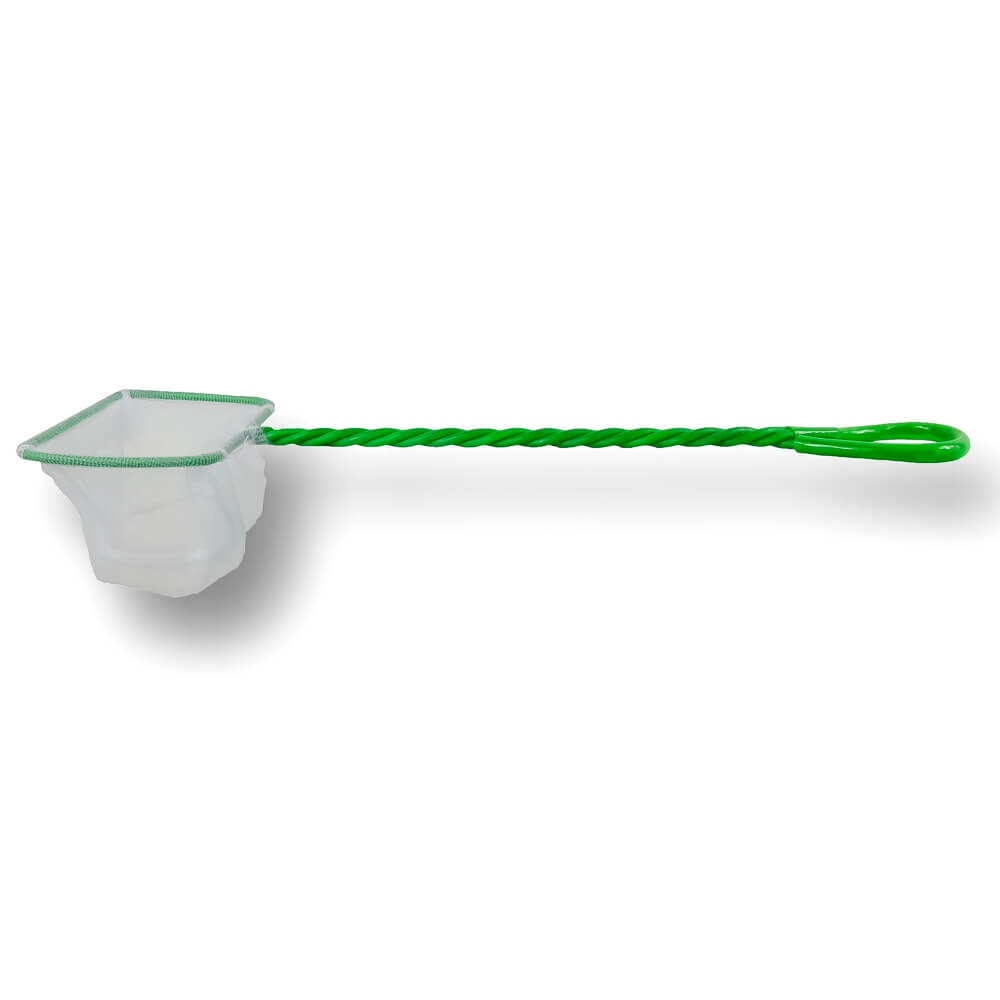 Minciog acvariu mic cu plasa alba 1 Minciog acvariu mic cu plasa alba si maner verde; minciog acvariu fin, minciog pentru acvariu rezistent, mincioage acvariu ideale pentru capturarea pestilor mici si crevetilor in acvarii nano sau medii.