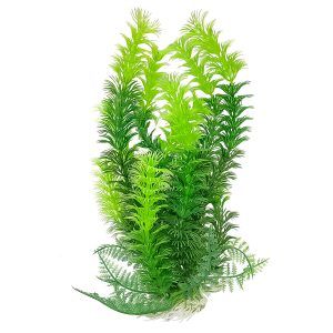 Plante acvariu rezistente artificiale 26 cm 2 nuante verde, planta decorativa artificiala Ceratophillum, plante artificiale viu colorate pentru decor acvariu apa dulce, baza ceramica stabila, instalare rapida, siguranta pesti, durabilitate, achizitie online imediata, stoc limitat.