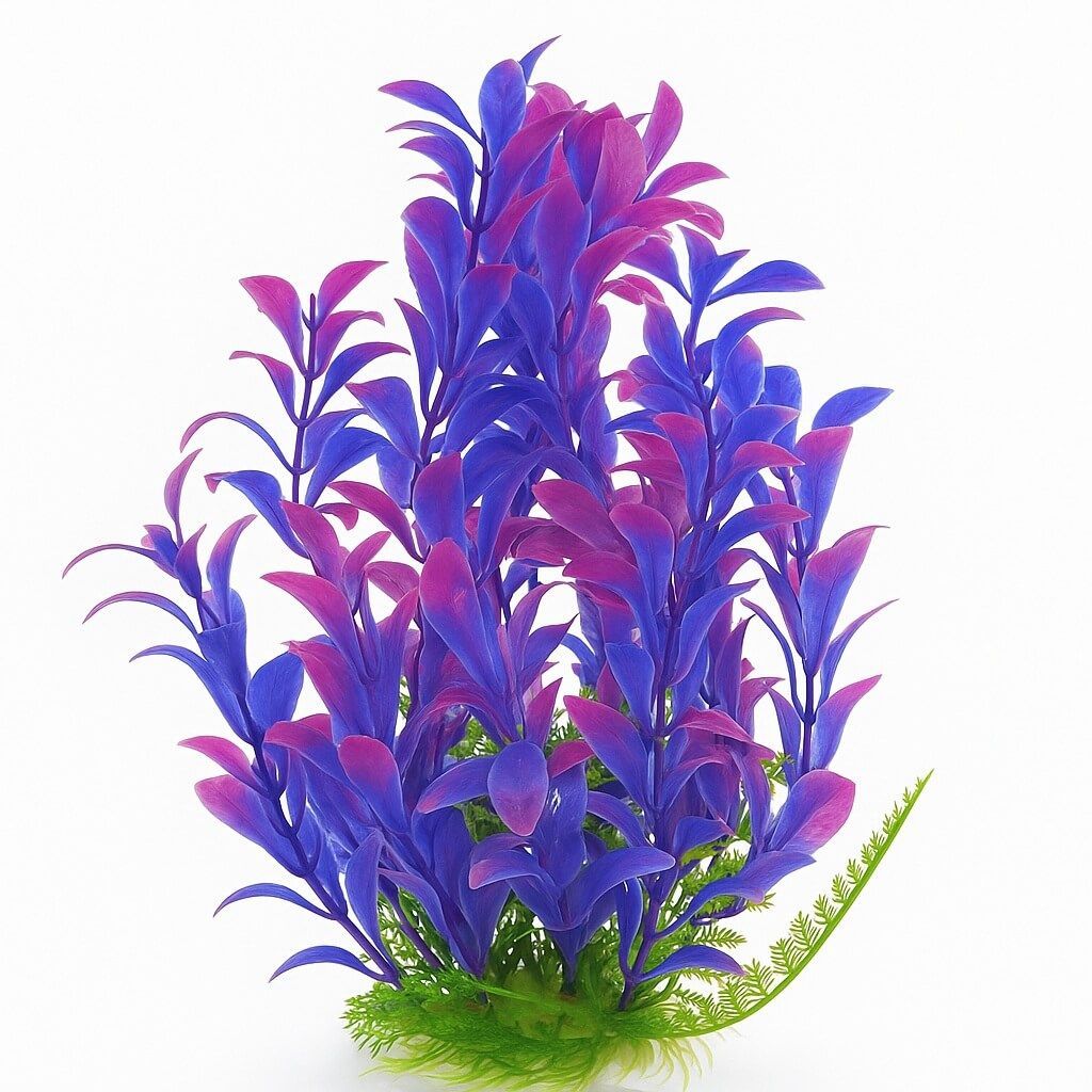 Plante artificiale acvarii violet 26 cm easy plant 1 Plante artificiale acvarii violet 26 cm easy plant, plante artificiale cu frunze violet-indigo, plante de acvariu decorative pentru apa dulce, plante acvariu easy rezistente, baza ceramica, montaj rapid, culori stabile, efect luxuriant in orice acvariu.