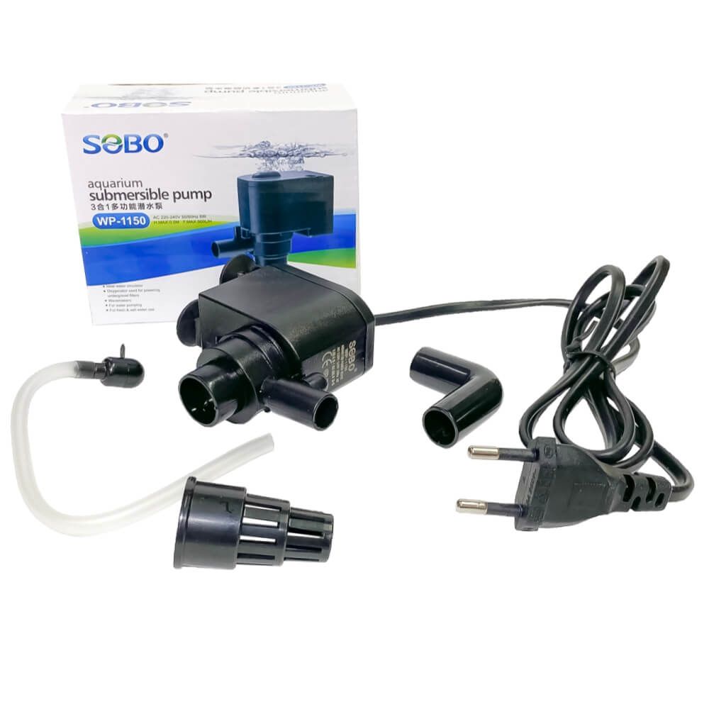Pompa submersibila 500 litri / ora Power Head 2 Pompa submersibila 500 l/h Sobo Power Head se poate utiliza ca pompa fantana artizanana, pompa submersibila de apa transfer dintr-un bazin in altul. Pompă de apă silentioasă, durabilă și de calitate. Power Head – urile de asemenea pot fi folosite ca pompe de acvariu pentru filtre de burete sau simpla recirculare a apei din acvariu. Materialele din care este fabricat acest produs garantează o durată de viață mare. Ușor de curățat și de întreținut. Aceasta pompa submersibila 500 l/h Sobo Power Head ofera performante excelente, fiind potrivita pentru recircularea apei si crearea de fluxuri de apa, la mini fantani arteziene si sisteme de filtrare. Beneficiaza de un design compact si eficienta energetica. Detalii tehnice: Debit maxim: 500 l/h. Înălțimea maximă a coloanei de apă ridicată conform declarației producătorului: 0,5 m. Putere / Consum electric: 6 W. Dimensiuni pompă: Lungime = 7,2 cm. lățime = 3,8 cm. înălțime = 10,1 cm. Diametrul exterior al ștuțului de evacuare a apei: 13 mm. Diametrul exterior al sorbului: 20 mm. Lungimea cablului de alimentare: 110 cm.