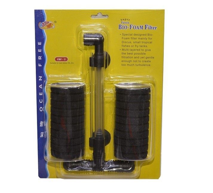 Filtru teava dublu acvariu Ocean Free FBF-2 2 Filtru intern de burete pentru acvariu FBF-2