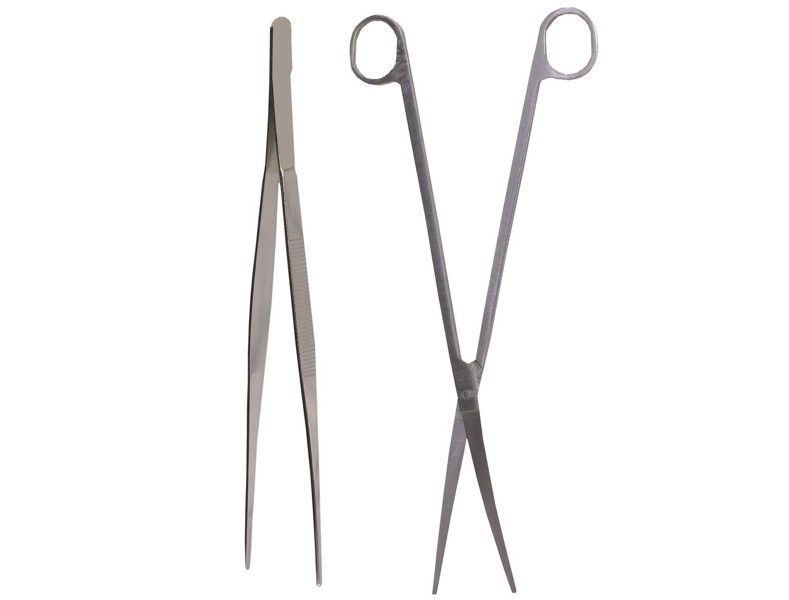 Set de foarfeca + penseta din inox pentru acvariu