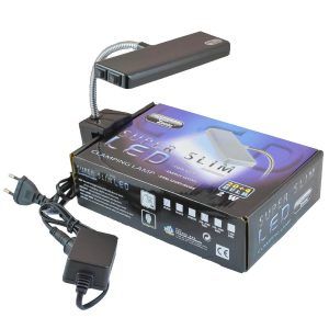 Lampa acvariu nano cu led Super Slim Led 20+4, ideala pentru acvarii pana in 50 litri. O lampa led acvariu subtire si eficienta, perfecta pentru iluminare. Lampa acvariu nano cu led Super Slim Led 20-4 este o lampa led de calitate superioara destinata iluminarii acvariilor de pana in 50 litri cu doua spectre de lumina: lumina solara (daylight) lumina de noapte (moonlight). Aceasta lampa constituie solutia ideala de iluminare pentru acvarii ce imbina cu succes consumul redus de energie electrica, intensitatea spectrului luminos, emisia minima de caldura si calitatea luminii. Lampa acvariu nano cu led Super Slim Led 20+4 este solutia ideala pentru iluminarea acvariilor de pana in 50 litri. Aceasta lampa led acvariu ofera un design subtire si eficient, fiind echipata cu 20 de leduri daylight si 4 leduri moonlight, ce asigura un spectru luminos de calitate. Iluminarea de zi si de noapte este controlabila independent prin doua intrerupatoare laterale, oferind flexibilitate si confort in utilizare. Lampa acvariu nano este conceputa pentru a imbina un consum redus de energie electrica cu o emisie minima de caldura, protejand astfel flora si fauna acvariului. Aceasta lampa de acvariu este usor de instalat si de utilizat, avand dimensiuni compacte, fiind ideala pentru acvarii mici. Culoarea neagra a unitatii de iluminare se potriveste perfect cu orice tip de decor acvatic, adaugand un plus de eleganta. Dimensiuni unitate iluminare: 15 cm (Lungime) x 4,5 cm (latime) x 1,5 cm (grosime). O lampa iluminare acvariu LED foarte economica si foarte fiabila. Un produs de cea mai buna calitate de la Aqua Zonic, un brand de renume in domeniul acvaristicii. Culoare: negru. Aceasta lampa acvariu nano cu led Super Slim Led 20+4 de la Aqua Zonic reprezinta o investitie excelenta pentru orice pasionat de acvaristica, oferind atat performanta, cat si durabilitate.