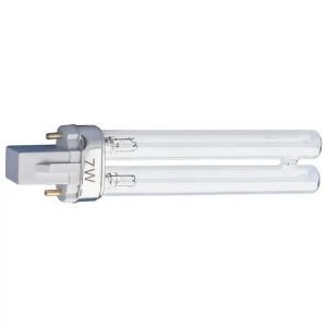 Bec UV 7W, Bec ultraviolete UV-C pentru filtru extern Aqua Pro 1200, ideal pentru sterilizare. Bec filtru apa UV pentru apa limpede si sanatoasa. Acest bec UV 7W este perfect pentru a asigura sterilizarea eficienta a apei din acvarii si iazuri, utilizand tehnologia UV-C pentru a elimina bacteriile si algele. Bec UV filtru extern Aqua Pro 1200 – Becul UV-C este compatibil cu filtrele externe Aqua Pro 1200, oferind o solutie excelenta pentru mentinerea unui mediu acvatic curat si sanatos. Caracteristici: Putere: 7W Model: PL cu 2 pini Compatibilitate: Filtru extern Aqua Pro 1200 si alte lampi UV-C compatibile Dimensiuni: Lungime totală (fără pini) 13,5 cm; Lungimea părții de sticlă 9,3 cm. ​ Acest bec UV 7W este disponibil in stocul nostru. Alegand acest bec, va asigurati ca apa din acvariul sau iazul dumneavoastra va fi mereu limpede si sanatoasa. Aquarium Prest ofera o gama diversificata de becuri cu ultraviolete la preturi competitive, garantand produse de inalta calitate pentru nevoile dumneavoastra acvatice.