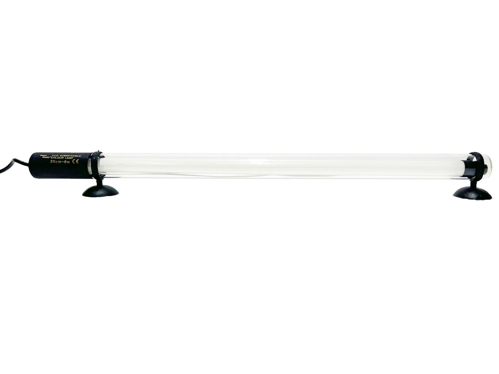 Lampa fluorescenta submersibila 35 cm Tropical Pink 5 Lampa fluorescenta submersibila 35 cm, tub fluorescent roz pentru acvarii, iazuri sau iluminat nocturn. Alege aceasta lampa submersibila roz de calitate. Lampa fluorescenta submersibila 35 cm Tropical Pink este un tub fluorescent inovator, ideal pentru a adauga un efect spectaculos acvariului tau sau altor aplicatii subacvatice. Acest corp de iluminat roz ofera o solutie versatila si eficienta pentru diverse medii umede, fiind proiectata pentru a rezista in conditii extreme. Caracteristici principale: Dimensiune compacta: Cu o lungime de 35 cm, aceasta lampa submersibila este perfecta pentru acvarii, iazuri, fantani arteziene sau alte spatii care necesita o sursa de lumina subacvatica eficienta. Iluminare roz distinctiva: Tubul fluorescent emite o lumina roz “PINK DAYLIGHT”, care scoate in evidenta culorile naturale ale pestilor si plantelor, transformand acvariul intr-un spectacol vizual. Eficienta energetica: Cu un consum de doar 6W, lampa ofera un raport excelent intre lumina produsa si energia consumata, asigurand o durata lunga de viata si costuri reduse de operare. Instalare simpla: Lampa vine echipata cu instalatia electrica completa si ventuze pentru prinderea pe geam, fiind usor de montat atat deasupra acvariului, cat si sub nivelul apei. Beneficii si avantaje: Versatilitate in utilizare: Aceasta lampa submersibila roz poate fi utilizata in diverse aplicatii, de la iluminarea acvariilor pana la decorarea nocturna a iazurilor si fantanilor arteziene. Calitate superioara: Produsa de Aqua Zonic, lampa este construita din materiale durabile, concepute pentru a functiona in cele mai dure conditii subacvatice, oferind o fiabilitate ridicata. Spectacol vizual: Culoarea roz a luminii creeaza un efect unic, ideal pentru a imbunatati estetica spatiilor umede si a crea o atmosfera relaxanta si captivanta. Aplicatii: Lampa fluorescenta submersibila 35 cm Tropical Pink este ideala pentru acvarii de orice dimensiune, iazuri, fantani arteziene, si alte spatii care necesita iluminare subacvatica. Fie ca doresti sa imbunatatesti aspectul acvariului tau sau sa adaugi o nota eleganta unui iaz sau unei fantani, aceasta lampa submersibila roz este alegerea perfecta. Alege Lampa fluorescenta submersibila 35 cm Tropical Pink pentru a aduce un plus de culoare si lumina acvariului sau spatiului tau subacvatic, beneficiind de performanta si eficienta energetica ridicata.