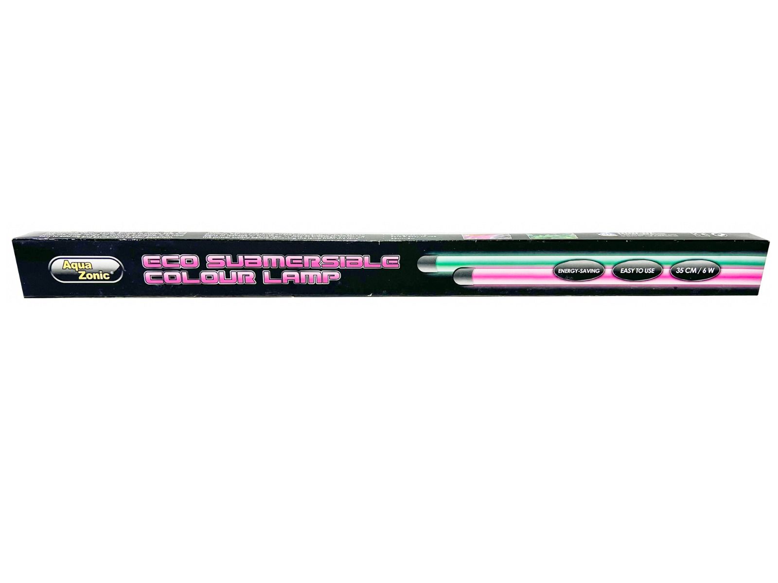 Lampa fluorescenta submersibila 35 cm Tropical Pink 7 Lampa fluorescenta submersibila 35 cm, tub fluorescent roz pentru acvarii, iazuri sau iluminat nocturn. Alege aceasta lampa submersibila roz de calitate. Lampa fluorescenta submersibila 35 cm Tropical Pink este un tub fluorescent inovator, ideal pentru a adauga un efect spectaculos acvariului tau sau altor aplicatii subacvatice. Acest corp de iluminat roz ofera o solutie versatila si eficienta pentru diverse medii umede, fiind proiectata pentru a rezista in conditii extreme. Caracteristici principale: Dimensiune compacta: Cu o lungime de 35 cm, aceasta lampa submersibila este perfecta pentru acvarii, iazuri, fantani arteziene sau alte spatii care necesita o sursa de lumina subacvatica eficienta. Iluminare roz distinctiva: Tubul fluorescent emite o lumina roz “PINK DAYLIGHT”, care scoate in evidenta culorile naturale ale pestilor si plantelor, transformand acvariul intr-un spectacol vizual. Eficienta energetica: Cu un consum de doar 6W, lampa ofera un raport excelent intre lumina produsa si energia consumata, asigurand o durata lunga de viata si costuri reduse de operare. Instalare simpla: Lampa vine echipata cu instalatia electrica completa si ventuze pentru prinderea pe geam, fiind usor de montat atat deasupra acvariului, cat si sub nivelul apei. Beneficii si avantaje: Versatilitate in utilizare: Aceasta lampa submersibila roz poate fi utilizata in diverse aplicatii, de la iluminarea acvariilor pana la decorarea nocturna a iazurilor si fantanilor arteziene. Calitate superioara: Produsa de Aqua Zonic, lampa este construita din materiale durabile, concepute pentru a functiona in cele mai dure conditii subacvatice, oferind o fiabilitate ridicata. Spectacol vizual: Culoarea roz a luminii creeaza un efect unic, ideal pentru a imbunatati estetica spatiilor umede si a crea o atmosfera relaxanta si captivanta. Aplicatii: Lampa fluorescenta submersibila 35 cm Tropical Pink este ideala pentru acvarii de orice dimensiune, iazuri, fantani arteziene, si alte spatii care necesita iluminare subacvatica. Fie ca doresti sa imbunatatesti aspectul acvariului tau sau sa adaugi o nota eleganta unui iaz sau unei fantani, aceasta lampa submersibila roz este alegerea perfecta. Alege Lampa fluorescenta submersibila 35 cm Tropical Pink pentru a aduce un plus de culoare si lumina acvariului sau spatiului tau subacvatic, beneficiind de performanta si eficienta energetica ridicata.