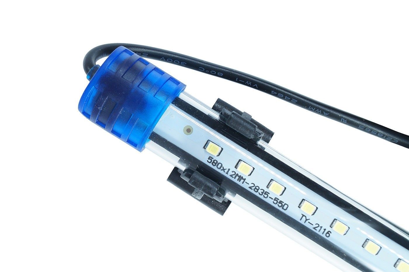 Lampa submersibila led 50 cm lumina albastra acvariu 6 Lampa submersibila led pentru acvariu 50 cm albastra cu 45 leduri