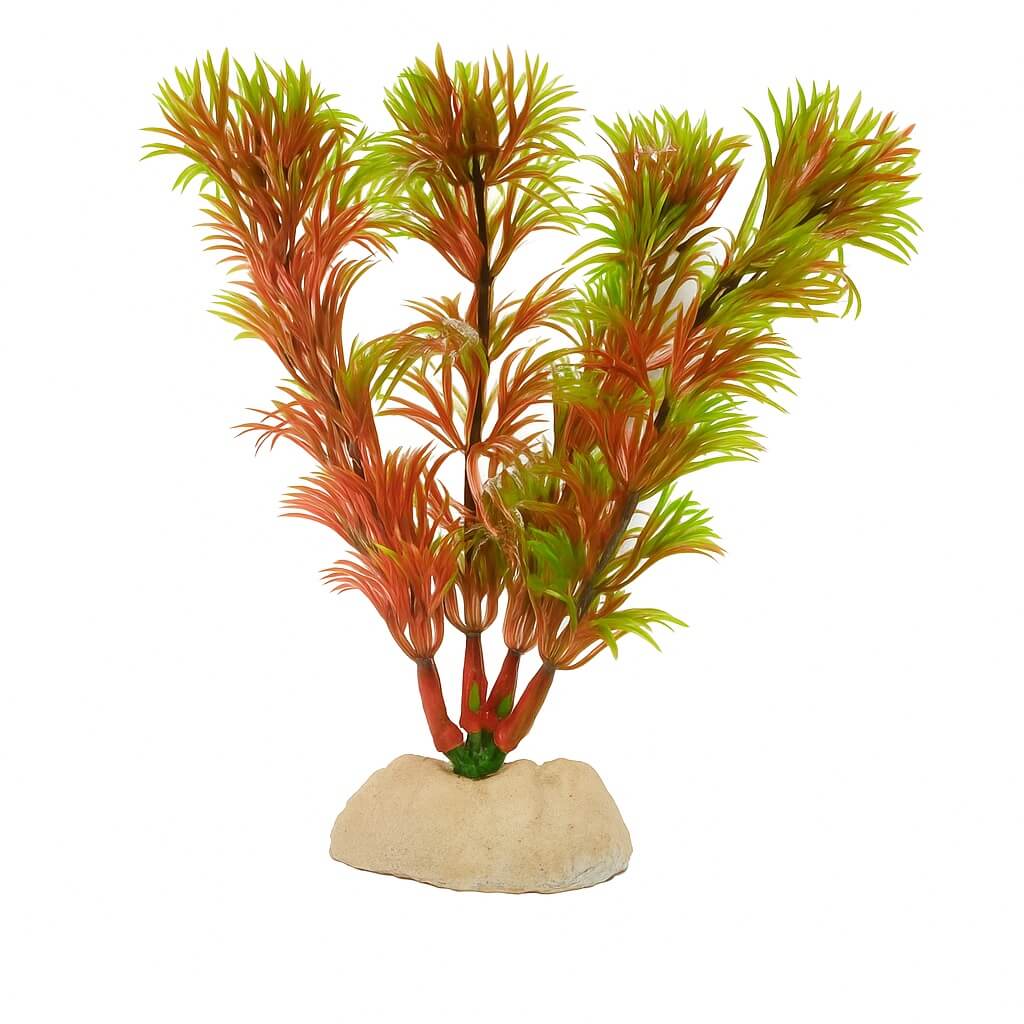 Plante de plastic acvariu Red Cabomba 13 cm 3 Plante de plastic Red Cabomba 13 cm insufletesc decorul; plante artificiale de calitate, plante decorative artificiale elegante si plante exotice artificiale rezistente, perfecte pentru pesti si creveti.