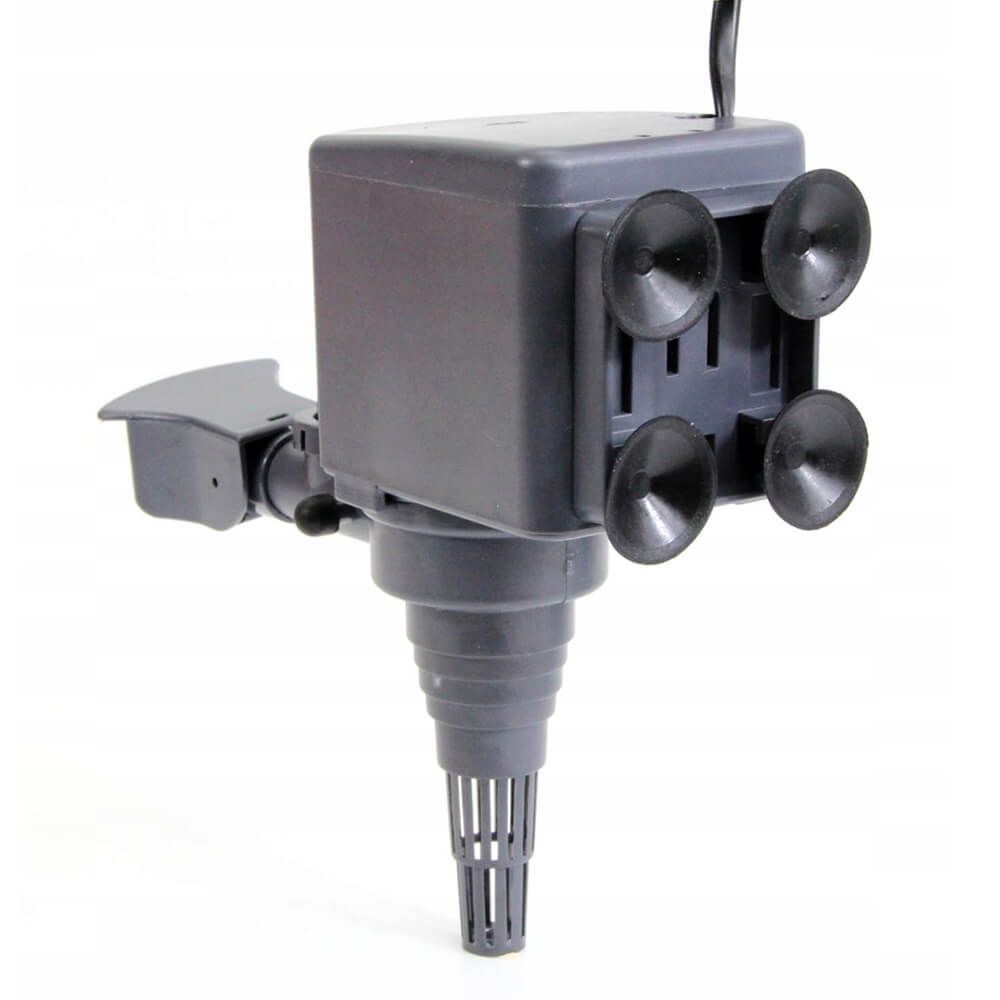 Pompa de apa 2800 litri/ora Powerhead 4 Pompa de apa 2800 l /h powerhead utilizabila ca pompa de apa submersibila, pompa recirculare apa acvariu, pompa arteziana sau pompa cascada. Pompa de apa cu debit de 2800 l/h Power Head este o alegere excelenta pentru diverse aplicatii acvatice. Aceasta pompa de apa submersibila este ideala pentru utilizare in acvarii, fantani arteziene, sisteme de recirculare a apei si cascade. Datorita debitului impresionant de 2800 litri pe ora, aceasta pompa satisface cerintele de apa ale multor proiecte acvatice. Beneficii si utilizari Pompa de apa submersibila: Pompa de apa 2800 l/h este perfecta pentru utilizarea submersibila, garantand o circulatie optima a apei in acvarii si alte medii acvatice. Pompa recirculare apa acvariu: Asigura o recirculare eficienta a apei in acvarii, mentinand un mediu sanatos pentru pesti si plante. Pompa arteziana: Ideala pentru fantani arteziene, aceasta pompa adauga un element decorativ atragator, creand un spectacol de apa fascinant. Pompa cascada: Utilizata pentru cascade, pompa asigura un flux constant de apa, accentuand frumusetea naturala a gradinii sau iazului tau. Caracteristici tehnice Debit maxim: 2800 l/h Inaltimea maxima a coloanei de apa: 2,00 m Consum electric / Putere: 35 W Dimensiuni: Lungime: 15,5 cm Latime: 6,8 cm Inaltime: 10,4 cm Inaltime inclusiv sorbul conic: 17 cm Diametrul exterior al stutului de evacuare a apei: 19 mm Diametrul exterior al gurii de absorbtie a apei: 32 mm Lungimea cablului de alimentare: 110 cm Avantaje Materiale durabile: Fabricata din materiale de foarte buna calitate, pompa are o durata de viata extinsa. Usor de intretinut: Designul simplu permite o curatare si intretinere rapida si usoara. Functie de admisie aer: In modul powerhead, pompa poate fi utilizata si cu functia de admisie aer, oferind versatilitate suplimentara. Pret pompa apa avantajos pentru un debit de 2800 litri/ora. Pompa de apa cu debit de 2800 litri/ora Power Head este solutia ideala pentru oricine cauta o pompa de apa submersibila fiabila, eficienta si versatila. Indiferent de necesitatile tale acvatice, aceasta pompa ofera performanta si durabilitate exceptionale.
