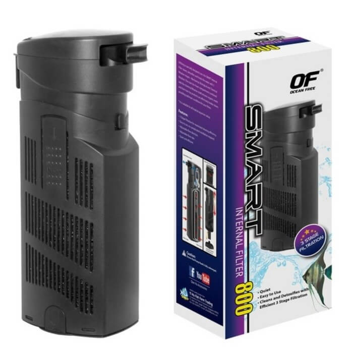 Filtru acvariu 100 litri Smart 800 l/h 1 Filtru acvariu 100 litri Smart 800 l/h – filtru acvariu silentios, filtru electric acvariu cu performanta ridicata pentru acvarii curate si sanatoase. Acest filtru acvariu Smart 800 este solutia ideala pentru cei care doresc un mediu acvatic curat si stabil in acvariile de pana la 100 de litri. Cu un debit de 800 litri pe ora si un consum redus de energie de 10 W, acest filtru acvariu silentios ofera o filtrare eficienta in 3 etape, garantand o calitate superioara a apei pentru pestii si plantele tale.