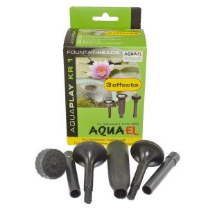 Kit pentru dispersia apei la arteziene. Kit fantana arteziana cu set de 3 duze pentru fantani arteziene. Fiecare duza de fantana arteziana are propriul mod de dispersie al apei. Cap pentru fantana arteziana ce faciliteaza dispersia apei sub diferite forme: puteti opta pentru duza de arteziana ce produce mai multe jeturi verticate gen stropitoare sau pentru un clopot de apa concav cu cel de-al doilea cap de arteziana. Cea de-a treia duza de arteziana creaza un clopot de apa convex. Spectacolul de apa este placut, spectaculos si racoritor in toridele zile de vara. Duzele de dispersie a apei sunt compatibile cu o gama foarte larga de pompe submersibile disponibile la noi pe site. Kit fantana arteziana la pret excelent. Material plastic. Ambalaj: 3 duze pentru fantani arteziene / set. Aspersoare pentru pompele de apă ce creează diverse forme de aspersie a apei.