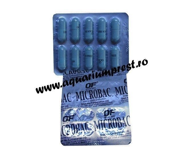Bacterii benefice pentru ciclarea acvariilor Microbac o folie cu 10 capsule ( 1000 litri apa ) 4 Bacterii benefice pentru ciclarea acvariilor Microbac o folie cu 10 capsule ( 1000 litri apa )