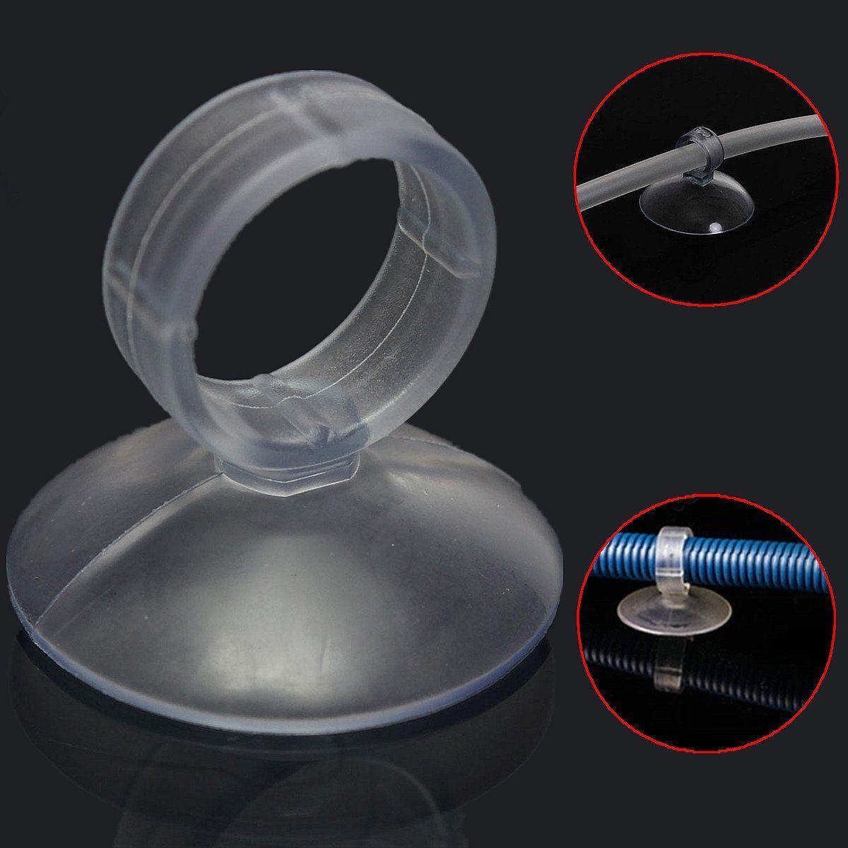 Ventuza sustinere cu orificiu sferic 21 mm diametru