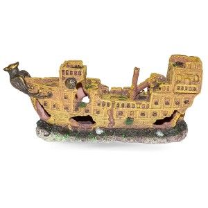 Exploreaza frumusetile subacvatice cu acest decor acvariu epava galion. Perfect pentru orice decor acvariu pesti, epava confera un aer misterios si se integreaza armonios in setul tau de decoratiuni acvarii.