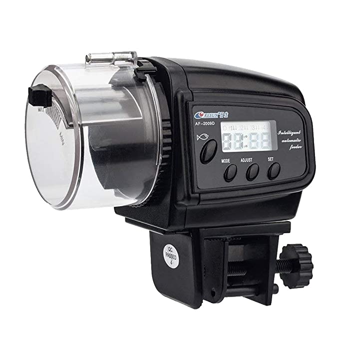 Hranitor automat acvariu cu display digital AF2009D permite hranirea automata a pestilor de pana la 4 ori pe zi. Aceasta hranitoare pesti moderna ofera functii avansate pentru automat hrana pesti, fiind un hranitor automat pesti ideal pentru orice tip de acvariu.
