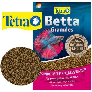 Descopera Hrana pesti Tetra Betta granule plic, o hrana pesti betta excelenta. Aceasta mancare betta oferita ca hrana betta si hrana pesti beta. O mancare pentru pesti betta ideala, mancare peste betta si mancare pesti beta, perfecta pentru orice peste acvariu betta. Alege tetra betta granule acum!