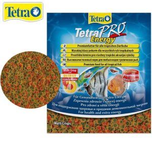 Hrana pesti Tetra Pro Energy plic 12 gr – mancare pesti acvariu premium, cu energie suplimentara pentru vitalitate, crestere si culori vibrante. Hrana pesti Tetra Pro Energy este solutia ideala pentru asigurarea unei diete echilibrate si complete a pestilor ornamentali din acvariu. Produsul este creat printr-un proces de fabricatie delicat, la temperaturi joase, ce garanteaza conservarea nutrientilor esentiali si a vitaminelor, contribuind astfel la o sanatate optima a pestilor si la imbunatatirea vitalitatii lor.