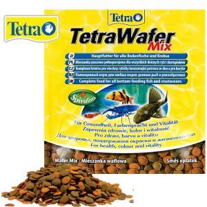 Hrana pesti si crustacee Tetra Wafer Mix 15 gr, hrana pesti tablete pentru cei care se hranesc la fundul apei, ofera nutrienti esentiali.