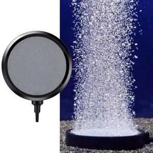Piatra aerare iazuri si acvarii diametru 107 mm, piatra aer acvariu și piatra aerare iaz, accesorii iazuri gradina perfecte pentru oxigenare optima. Rezistenta, bule fine si compatibilitate extinsa.