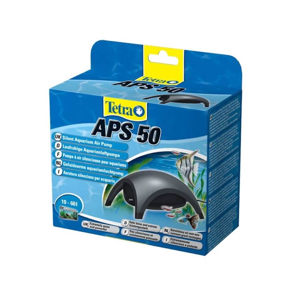 Pompa aer acvariu Tetratec APS50 8 Pompa aer acvariu Tetratec APS50, pompa aer acvariu silentioasa. Pompa oxigenare acvariu ideala pentru acvarii mici si medii. Pompa aer acvariu Tetratec APS50 este solutia perfecta pentru oxigenarea acvariilor mici si medii, avand un design unic si tehnologie avansata. Aceasta pompa de aer acvariu asigura un debit maxim de 50 litri pe ora si este extrem de silentioasa datorita camerelor fonoabsorbante si picioruselor de cauciuc care atenueaza vibratiile. Cu o putere de doar 2,0W, Pompa de aer acvariu Tetratec APS50 este eficienta energetic si fiabila. Este ideala pentru acvarii cu un volum cuprins intre 10 si 60 de litri. Pompa include un robinet pentru reglarea debitului de aer, permitand ajustarea fluxului de aer pentru a crea un mediu optim pentru pesti. Fabricata in Germania de Tetra, aceasta pompa oxigenare acvariu garanteaza performanta si durabilitate. Alegand pompa de aer acvariu Tetratec APS50, va asigurati ca acvariul dumneavoastra beneficiaza de o aerare excelenta si silentioasa, mentinand astfel sanatatea si bunastarea pestilor. Caracteristici tehnice: Capacitate acvariu: 10 – 60 litri Debit maxim: 50 litri / ora Putere: 2,0 W Numar iesiri: 1 Numar robineti control debit: 1 Alegeti pompa aer acvariu Tetratec APS50 pentru o aerarea eficienta si silentioasa a acvariului dumneavoastra.