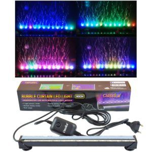 Perdea aer acvariu cu leduri 30 cm, perdea de bule acvariu ideala pentru oxigenare. Perdea aer LED si perdea cu lumini acvariu uimitoare!