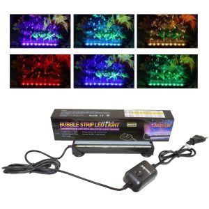 Perdea aer acvariu lumini LED 20 cm, perdea de aer pentru acvariu cu efecte spectaculoase. Perdele aer luminoase LED pentru oxigenare!