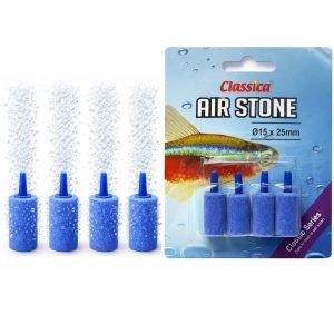 Set 4 pietre aer cilindrice de aerat acvariu 15 x 25 mm