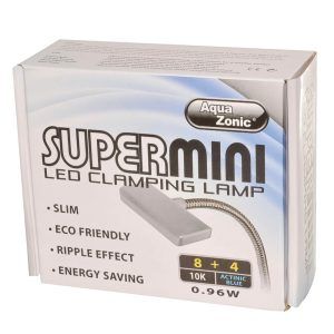 Lampa acvariu Mini Led Lamp – iluminare perfecta pentru acvarii mici. Lampa led acvariu cu leduri pentru acvariu, eficienta si economica. Lampa acvariu Mini Led Lamp este solutia ideala pentru iluminarea acvariilor mici, oferind eficienta si economie de energie electrica. Aceasta lampa led acvariu este proiectata pentru acvarii de dimensiuni reduse, de pana la 30 de litri. Asigura o lumina perfecta pentru iluminarea acvariului. Caracteristici: Mod dual de iluminare: Lampa dispune de doua setari – lumina de zi cu leduri daylight 10K si lumina de noapte cu leduri albastre actinice, pentru a crea un mediu natural si echilibrat. Consum redus de energie: Cu un consum de doar 0,96 W, aceasta lampa este extrem de economica, contribuind la reducerea costurilor de energie. Design compact si eficient: Dimensiunile mici ale lampii (8,4 cm lungime, 4 cm latime, 1 cm grosime) permit montarea usoara pe obiecte cu grosimea maxima de 9 mm, fara a ocupa mult spatiu. Beneficii: Iluminare eficienta: Ledurile pentru acvariu asigura o iluminare clara si constanta, promovand sanatatea si dezvoltarea corespunzatoare a ecosistemului din acvariu. Risc redus de supraincalzire: Cu un nivel scazut al emisiilor de caldura, lampa previne incalzirea excesiva a apei, protejand astfel pestii si plantele, in special in timpul verii. Aplicatii: Ideala pentru iluminarea acvariilor mici, fiind perfecta pentru acvarii nano sau boluri de pana la 30 de litri. Poate fi utilizata la acvariile mici, adaugand un plus de estetica si functionalitate. Lampa acvariu Mini Led Lamp este alegerea perfecta pentru cei care doresc o solutie de iluminare pentru acvarii mici, economica si eficienta, garantand un mediu sanatos si bine iluminat pentru vietuitoarele acvatice.