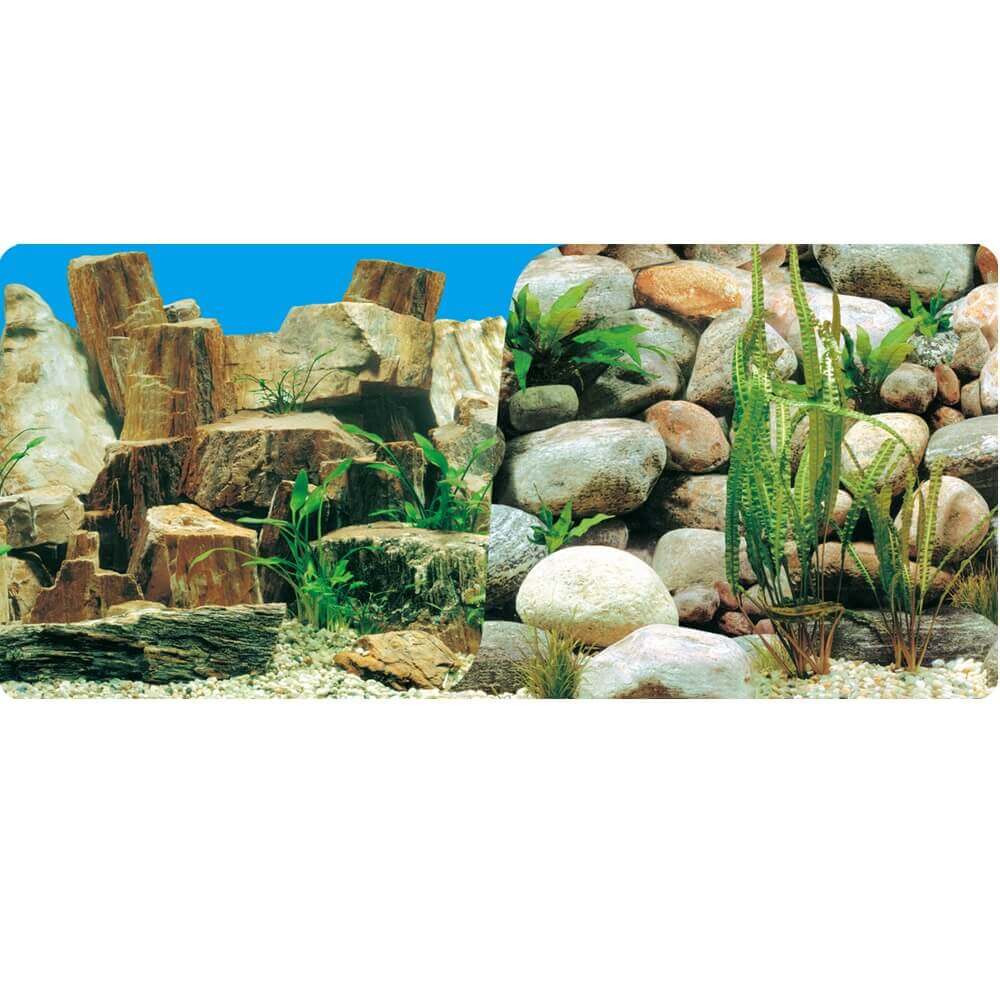 Fundal acvariu folie pietre si stanci 3D 100X60cm 1 Imagine panoramic cu fundal acvariu folie ce prezinta stanci si pietre. Acest fundal acvariu adauga un background acvariu impresionant, servind ca autocolant acvariu 3d ușor de montat si durabil, perfect pentru un decor natural de exceptie.