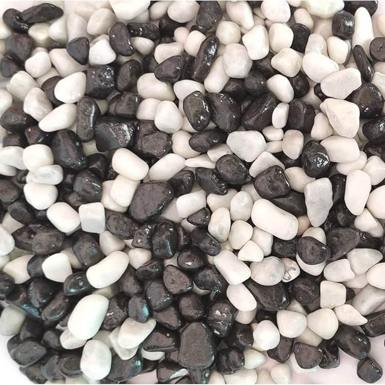 Pietris acvariu alb si negru 5 Kg. 1 Pietris acvariu alb si negru 5 Kg - Mix de pietris alb si negru, ideal pentru acvarii, decor exterior. Gata de cumparat in magazine online! Alege Pietris acvariu alb si negru 5 Kg, un produs premium care combina functionalitatea cu estetica intr-un mix spectaculos de pietris alb si negru. Acest produs este ideal pentru pasionatii de acvaristica si pentru cei care isi doresc un decor modern si natural in spatii interioare sau exterioare. Caracteristici principale: Cromatica naturala: Mix de pietris alb si negru cu un aspect estetic deosebit, ce adauga eleganta si rafinament oricarui proiect de amenajare. Dimensiuni perfecte: Granulatie de 10-20 mm, ideala pentru stabilitate si versatilitate in utilizare. Ambalaj practic: Ambalat in punga de 5 Kg, usor de transportat si depozitat. Detalii produs: Acest mix de pietris alb si negru a fost creat pentru a raspunde nevoilor celor care cauta materiale decorative de calitate superioara. Este perfect atat pentru decorarea acvariilor, cat si pentru diverse proiecte de amenajare interioara sau exterioara. Fie ca este folosit pentru a decora un acvariu, un spatiu din gradina sau un element decorativ in locuinta, acest produs se remarca prin versatilitate si estetica. Beneficii ale utilizarii pietrisului alb si negru: Transforma acvariile: Adauga un strat decorativ natural si armonios in orice tip de acvariu. Asigura o stabilitate excelenta pentru plantele acvatice. Amenajari elegante: Ideal pentru pietris decorativ exterior, utilizat la alei, borduri sau decoratiuni in gradina. Poate fi incorporat in proiecte de design interior, cum ar fi aranjamente florale sau decoratiuni moderne. Material durabil: Rezistent la uzura si usor de curatat, acest mix de pietris alb si negru isi pastreaza aspectul de-a lungul timpului. Aplicatii diverse: Acvaristica: Pune in valoare culorile pestilor si plantelor din acvariu, oferind un fundal elegant si neutru. Gradinarit si peisagistica: Poate fi utilizat pentru a crea alei decorative, borduri sau insule in gradini. Decor interior: Perfect pentru ghivece, aranjamente florale sau alte proiecte de design interior care necesita un accent decorativ de impact. Specificatii tehnice: Tip produs: Pietris decorativ. Culoare: Alb si negru. Granulatie: 10-20 mm. Greutate: 5 Kg. Ambalaj: Punga rezistenta si usor de transportat. De ce sa alegi acest produs? Daca esti in cautarea unui produs care sa imbunatateasca estetica acvariului sau sa ofere un plus de stil gradinii tale, Pietris acvariu alb si negru este solutia perfecta. Acest mix de pietris alb si negru este disponibil acum in pietris acvariu magazine online, oferindu-ti confortul de a-l achizitiona rapid si usor. Cumpara acum! Cu un raport excelent intre calitate si pret, acest pietris decorativ exterior si pentru acvarii este gata sa transforme orice spatiu intr-un loc deosebit. Comanda acum din pietris acvariu magazine online si bucura-te de un produs care imbina perfect functionalitatea si estetica!