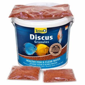Hrana pesti Tetra Discus vrac 100 gr. este o hrana pesti granulata pentru Discus si majoritatea speciilor de pesti exotici pentru colorit, imunitate si crestere.