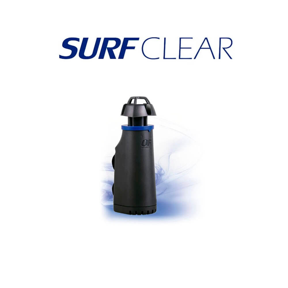 Surface skimmer acvariu Ocean Free SurfClear 9 Surface skimmer acvariu de la Ocean Free model SurfClear. Cel mai eficient skimmer de suprafata acvariu de pe piata. Skimmer acvariu la pret cel mai bun si de cea mai buna calitate. Surface skimmer aquarium SurfClear este un skimmer acvariu apa dulce silentios ce este garantat cu mult mai eficient decat orice alt produs similar. Conceput pentru a colecta particolele ce plutesc la suprafata apei dar si pelicula de grasimi ce se formeaza pe suprafata apei acvariului si care face imposibil schimbul de gaze intre acvariu si mediul exterior. Aspirator de suprafata ce curata in permanenta suprafata apei de micile resturi ce plutesc si astfel ajuta la ilumimnarea mai buna a fundului acvariului. Skimmer de suprafata acvariu ce preantampina formarea unei pelicule fine de uleiuri la suprafata apei. Contribuie la oxigenarea apei. Acest skimmer acvariu amesteca mult mai bine straturile de apa, astfel parametrii apei sunt mai constanti in masa apei. Debit de apa reglabil. Nu pune in pericol absorbtia pestilor de talie mica sau a crevetilor. Se adapteaza singur la modificarile nivelului apei in urma evaporarii acesteia. Evacuarea apei in acvariu se realizeaza multidirectional astfel incat pestii nu vor fi nevoiti sa stea intr-un singur loc in momentul functionarii acestui surface skimmer electric independent. Pastreaza garantat suprafata apei acvariului limpede si curata. Se poate utiliza atat pentru acvariile de apa dulce cat si pentru cele marine. Dimensiuni: 5,6 cm (Lungime) x 4,1 cm (latime) x 13,5 cm (inaltime).