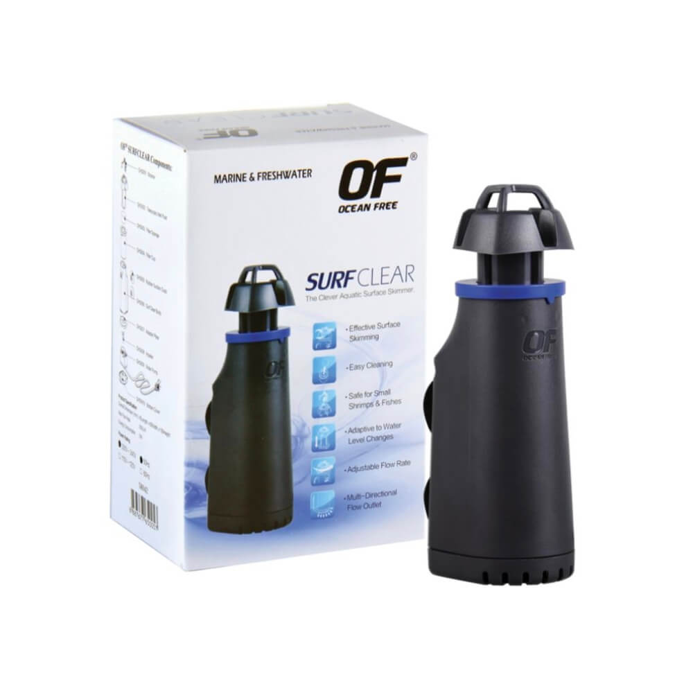 Surface skimmer acvariu Ocean Free SurfClear 1 Surface skimmer acvariu Ocean Free SurfClear, cel mai eficient skimmer de suprafata acvariu. Ideal pentru curatarea suprafetei apei. Skimmer acvariu premium.