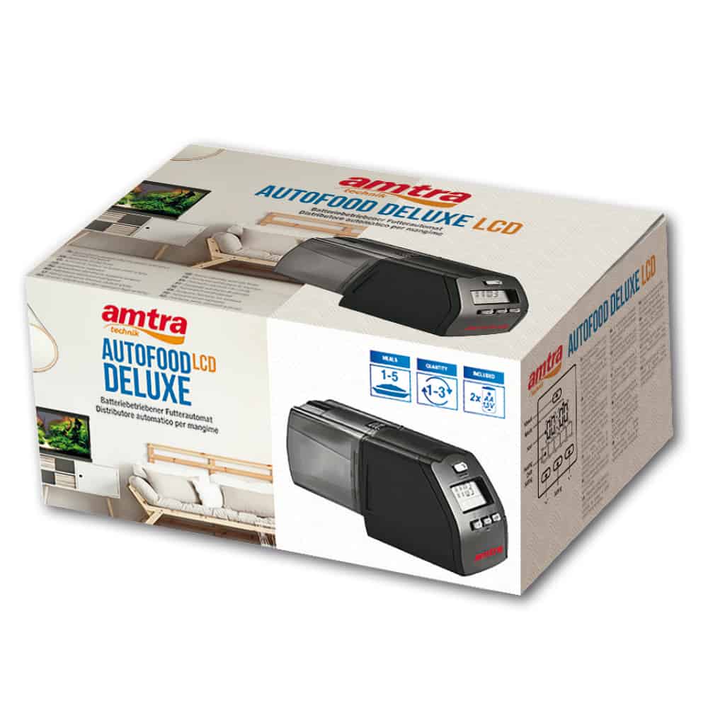 Hranitor automat pesti acvariu Amtra electronic LCD 4 Hranitor automat pesti acvariu cu setari multiple si display LCD pentru control total. Ideal ca hranitoare pesti pentru toate tipurile de acvarii. Solutia perfecta ca hranitor automat pentru pesti.