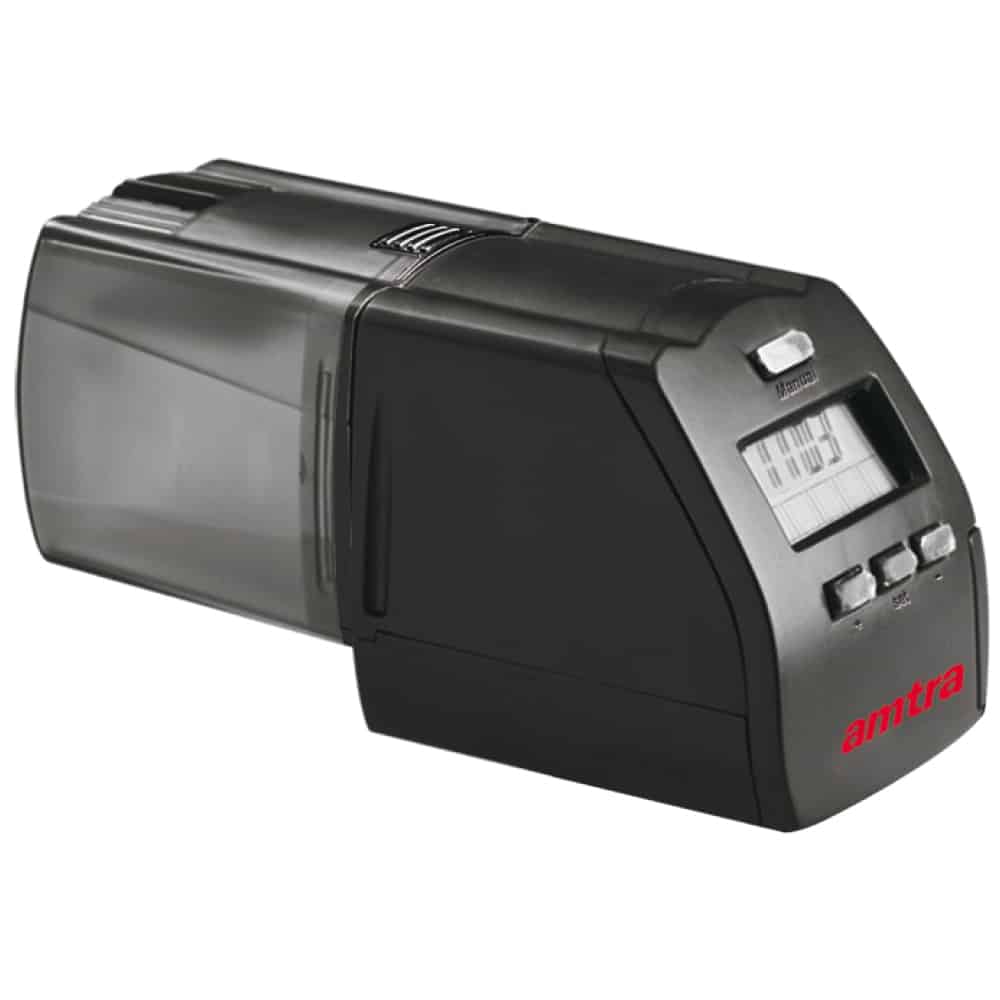 Hranitor automat pesti acvariu Amtra electronic LCD 5 Hranitor automat pesti acvariu Amtra LCD ofera confort si siguranta. Pestii tai sunt hraniti la timp cu ajutorul acestei hranitoare pesti, un hranitor automat pentru pesti esential.
