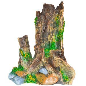 Decor acvariu trunchi de copac maro, un decor lemn acvariu realist, decoratiune acvariu perfecta pentru un look natural.