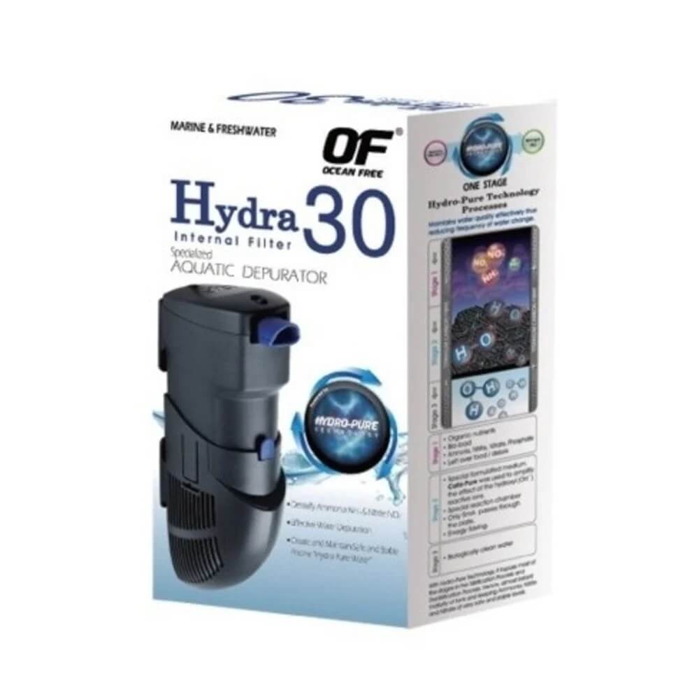 Filtru acvariu Ocean Free Hydra 30 acvarii 100-200 litri 11 Filtrul acvariu Ocean Free Hydra 30 se adapteaza perfect pentru acvarii de 100-200 litri, asigurand un debit de apa optim si stabilizand calitatea apei in mod continuu. Acest purificator apa acvariu este, de asemenea, o solutie ecologica, fiind un produs durabil, cu un consum energetic minim si o durata de viata indelungata.