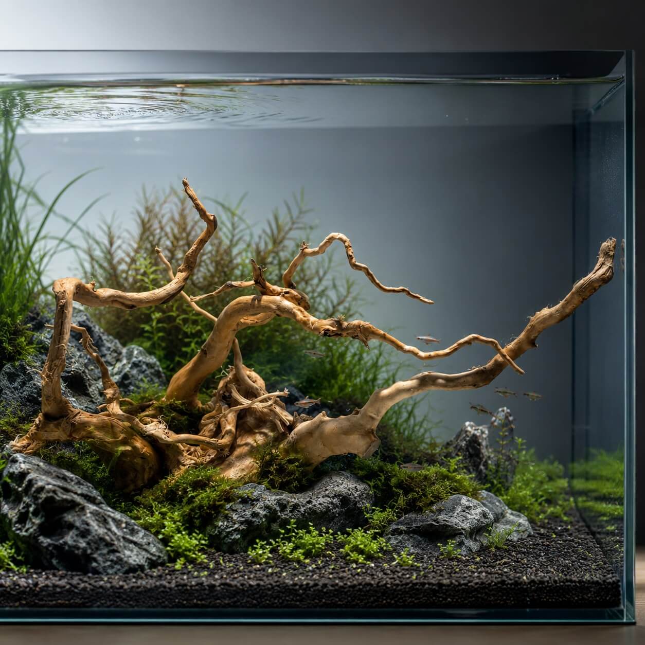Radacini acvariu tropical Red Moor Wood RM21 3 Radacini acvariu tropical Red Moor Wood RM21 creeaza un decor exotic si natural. Acest tip de lemn acvariu este sigur, tratat si potrivit pentru acvarii cu pesti si plante.