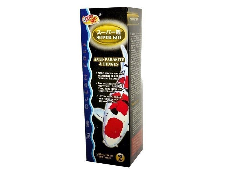 Medicament crapi koi si pesti Super Koi Anti Parasite & Fungus 2500 litri apa 2 Medicament crapi koi si pesti Super Koi Anti Parasite & Fungus 2500 litri apa