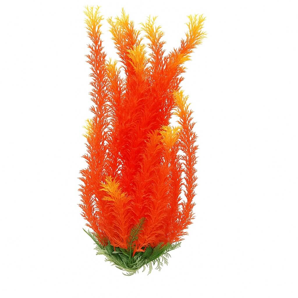 Plante de acvariu rezistente artificiale 50 cm Ceratophyllum rosu 1 Plante de acvariu rezistente artificiale 50 cm Ceratophyllum rosu