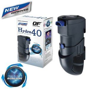 Purificator apa acvariu Hydra 40 cu tehnologia Hydro Pure. Filtru intern acvariu ce elimina amoniacul, debit 800 l/h pentru apa limpede si sanatoasa.